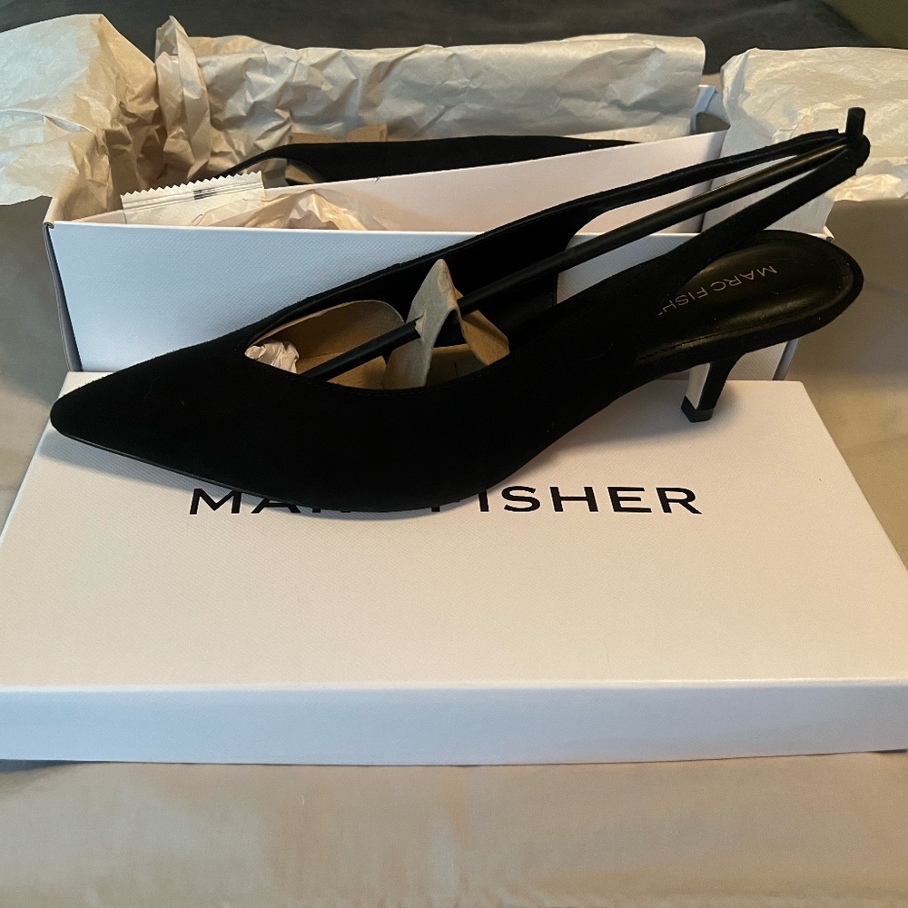 Marc Fisher Women's Labela Pump Kitten Heels